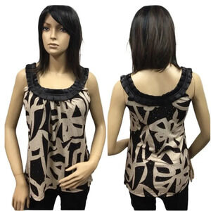 WS126 Heart Soul poly Sequence Career Blouse L